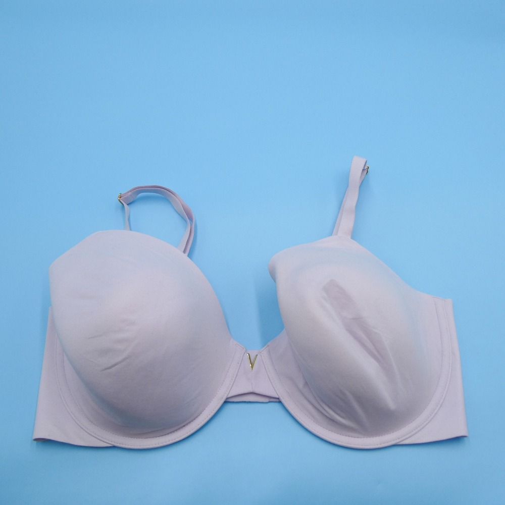 Victoria's Secret Perfect Coverage Bra Women 36DDD Light Purple Underwire Nylon